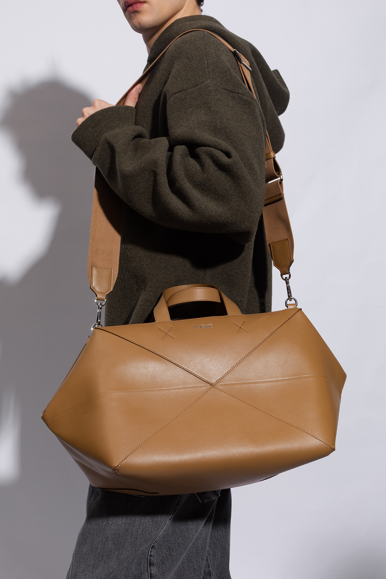 Brown loewe discount puzzle bag